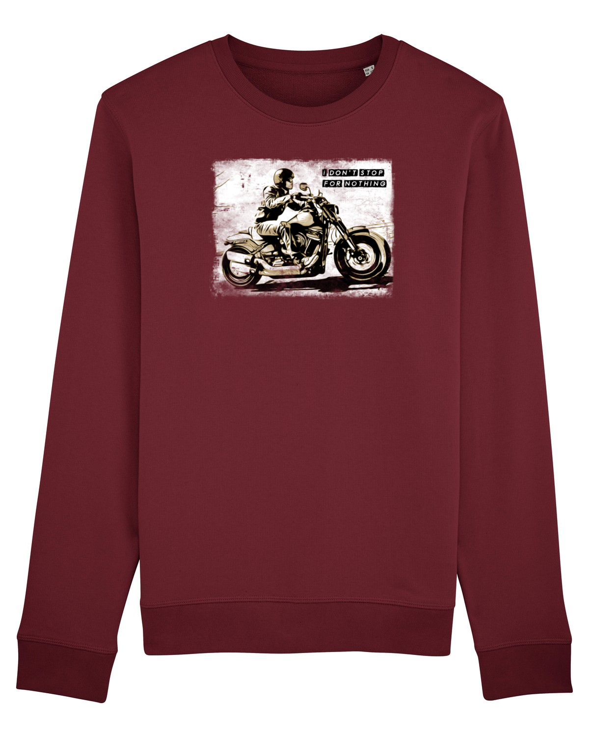 Bluză mânecă lungă Unisex Rise Burgundy