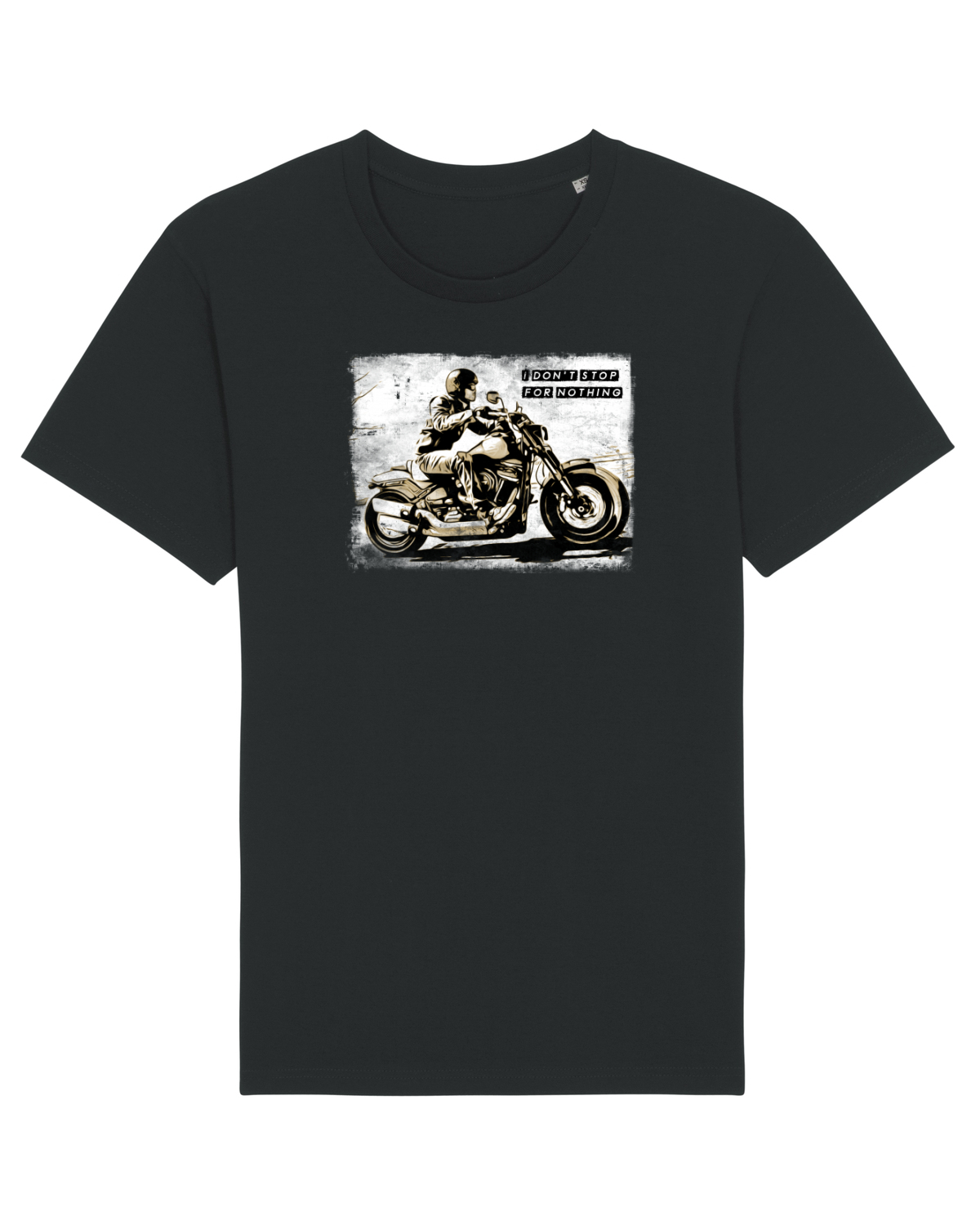 Tricou mânecă scurtă Unisex Rocker Black