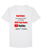 Youtube went down Tricou mânecă scurtă guler larg Bărbat Skater