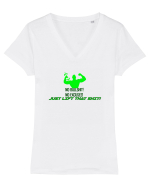 Gym  Tricou mânecă scurtă guler V Damă Evoker
