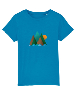 Munți Geometrie și Culori Tricou mânecă scurtă  Copii Mini Creator