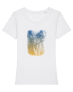 Look down Tricou mânecă scurtă guler larg fitted Damă Expresser