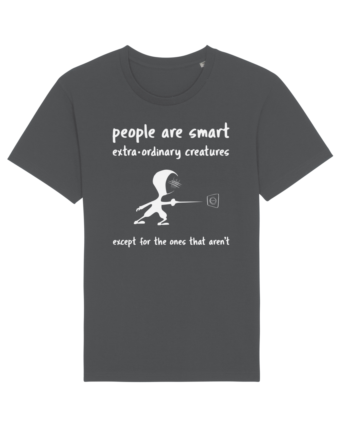 Tricou mânecă scurtă Unisex Rocker Anthracite