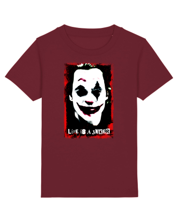 life is a joker Burgundy