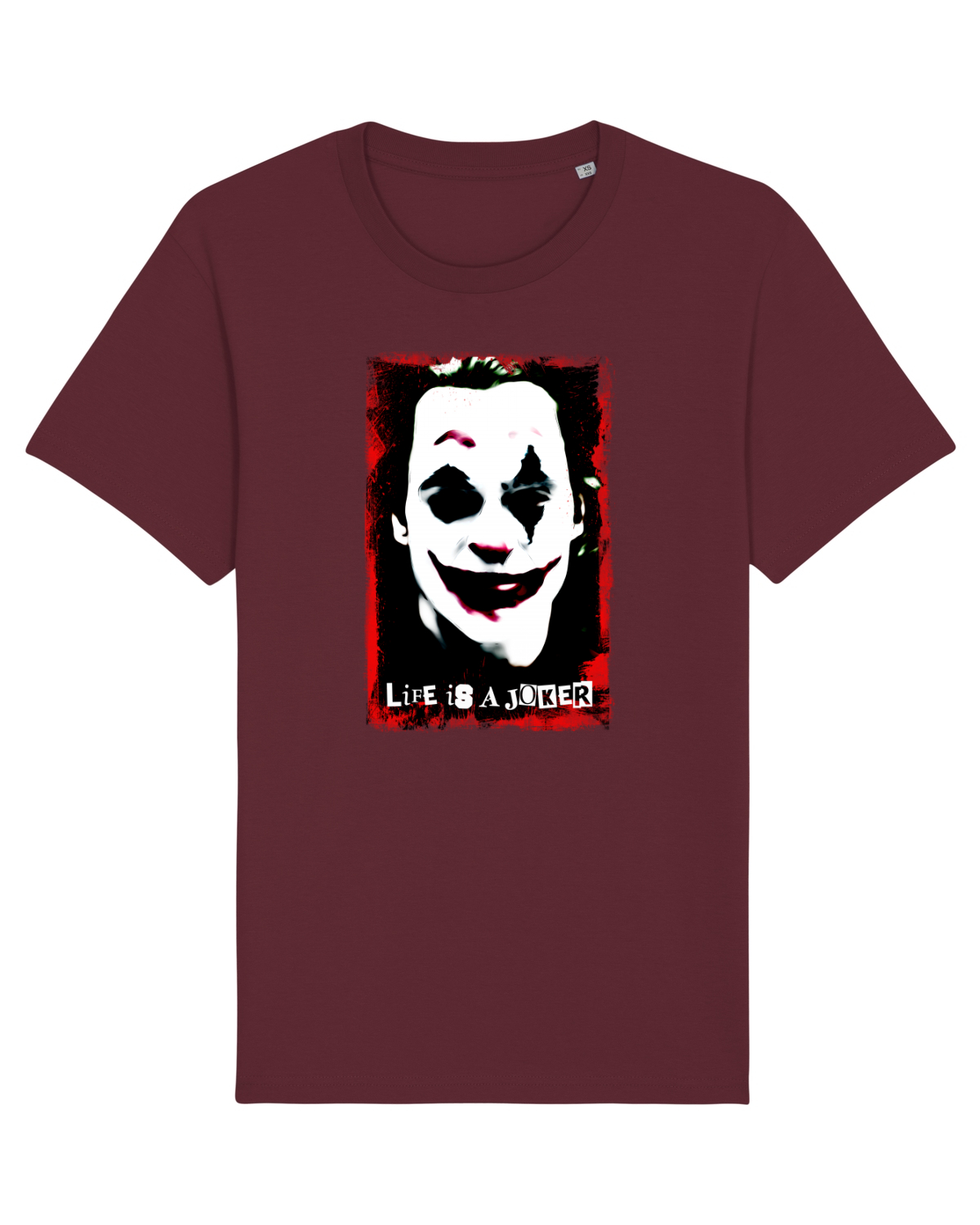Tricou mânecă scurtă Unisex Rocker Burgundy