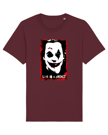 life is a joker Burgundy