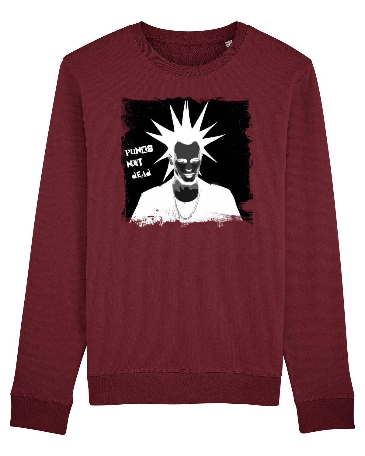 Bluză mânecă lungă Unisex Rise Burgundy
