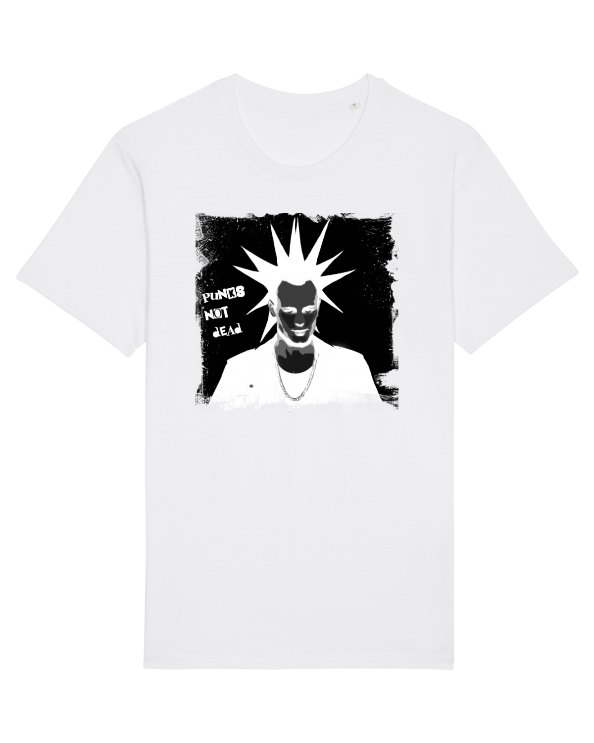 Tricou mânecă scurtă Unisex Rocker White