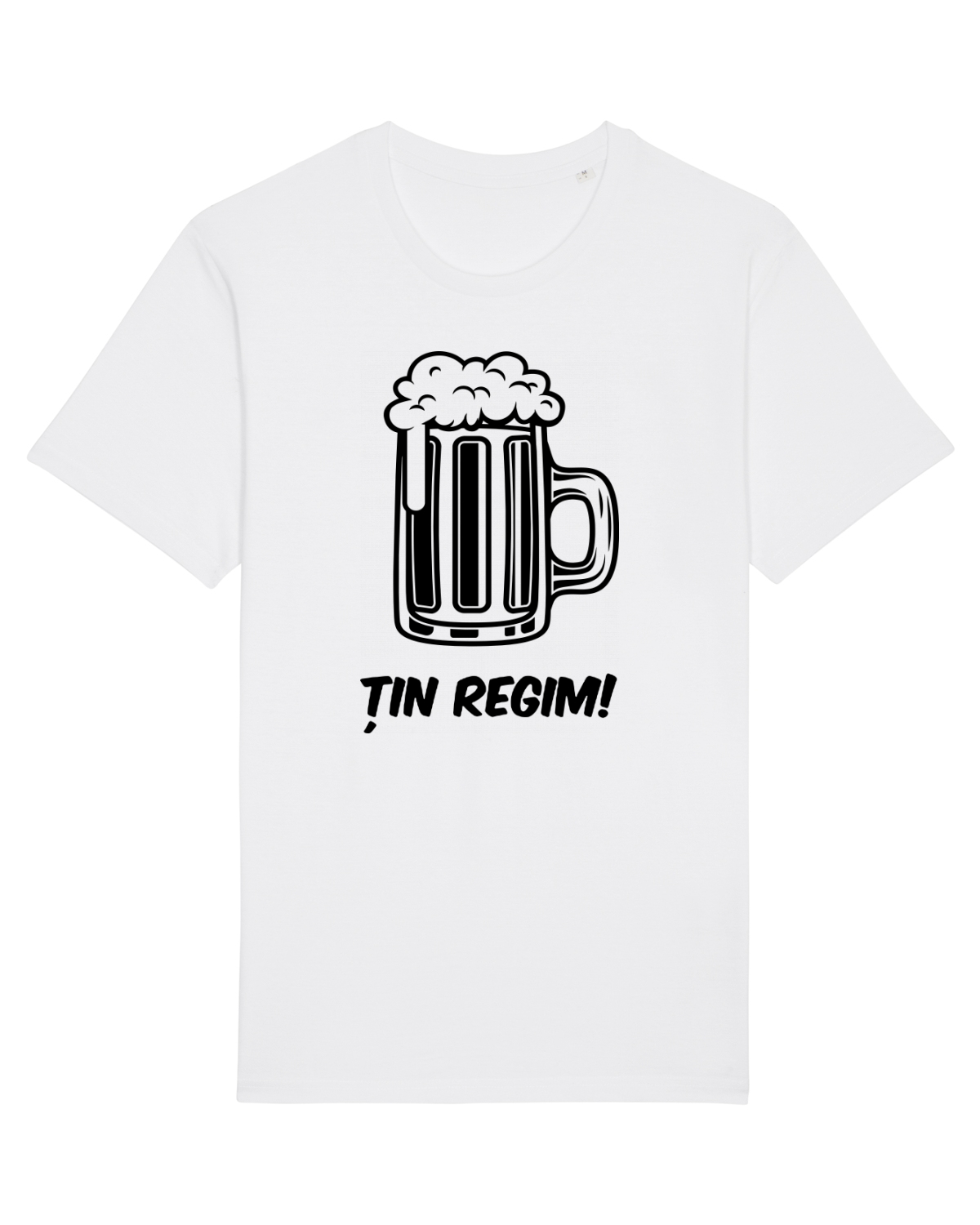 Tricou mânecă scurtă Unisex Rocker White