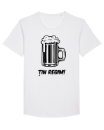 Tin regim Tricou mânecă scurtă guler larg Bărbat Skater
