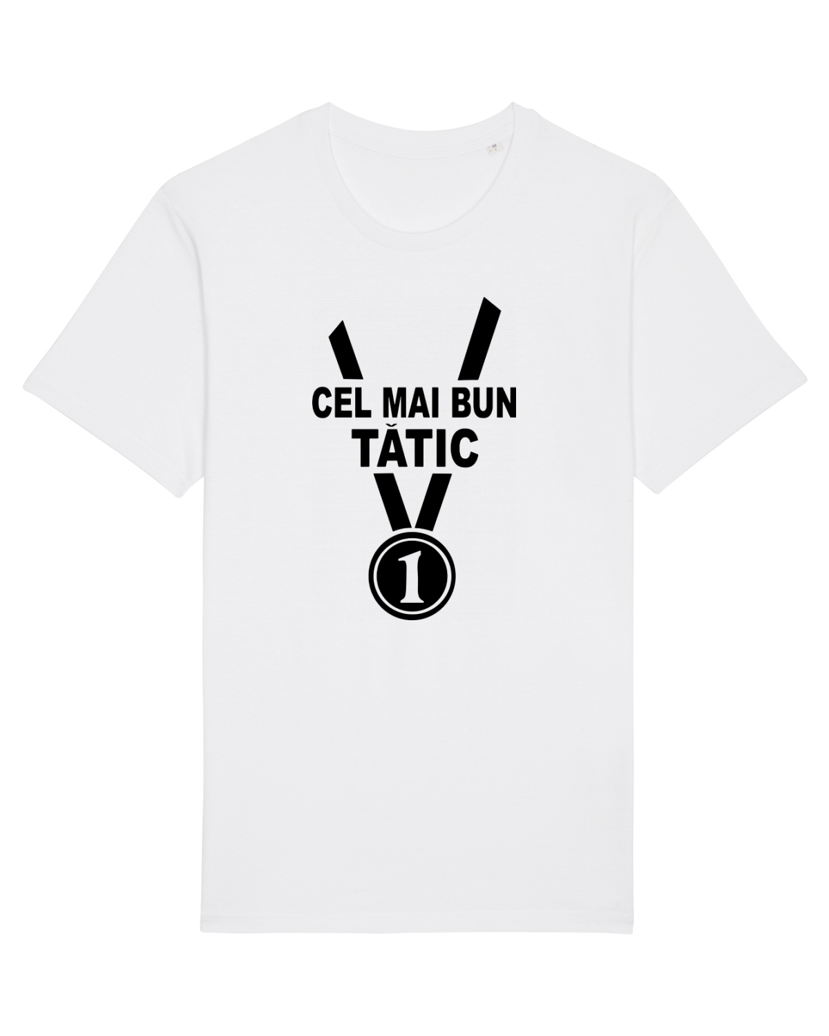 Tricou mânecă scurtă Unisex Rocker White
