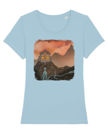 House on the mountain Sky Blue