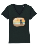 Parallel World Tricou mânecă scurtă guler V Damă Evoker