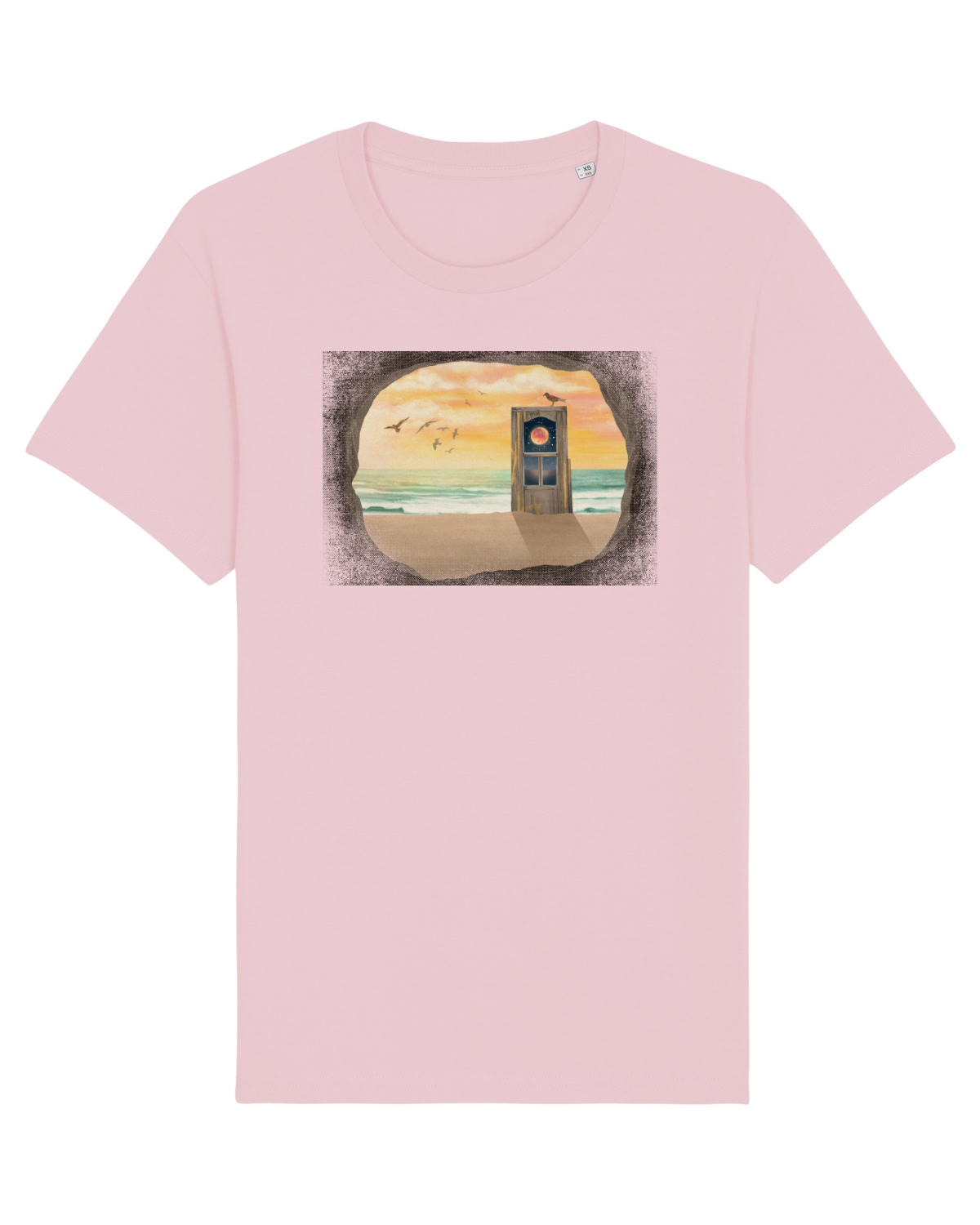 Tricou mânecă scurtă Unisex Rocker Cotton Pink