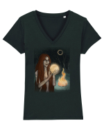 Witch Tricou mânecă scurtă guler V Damă Evoker