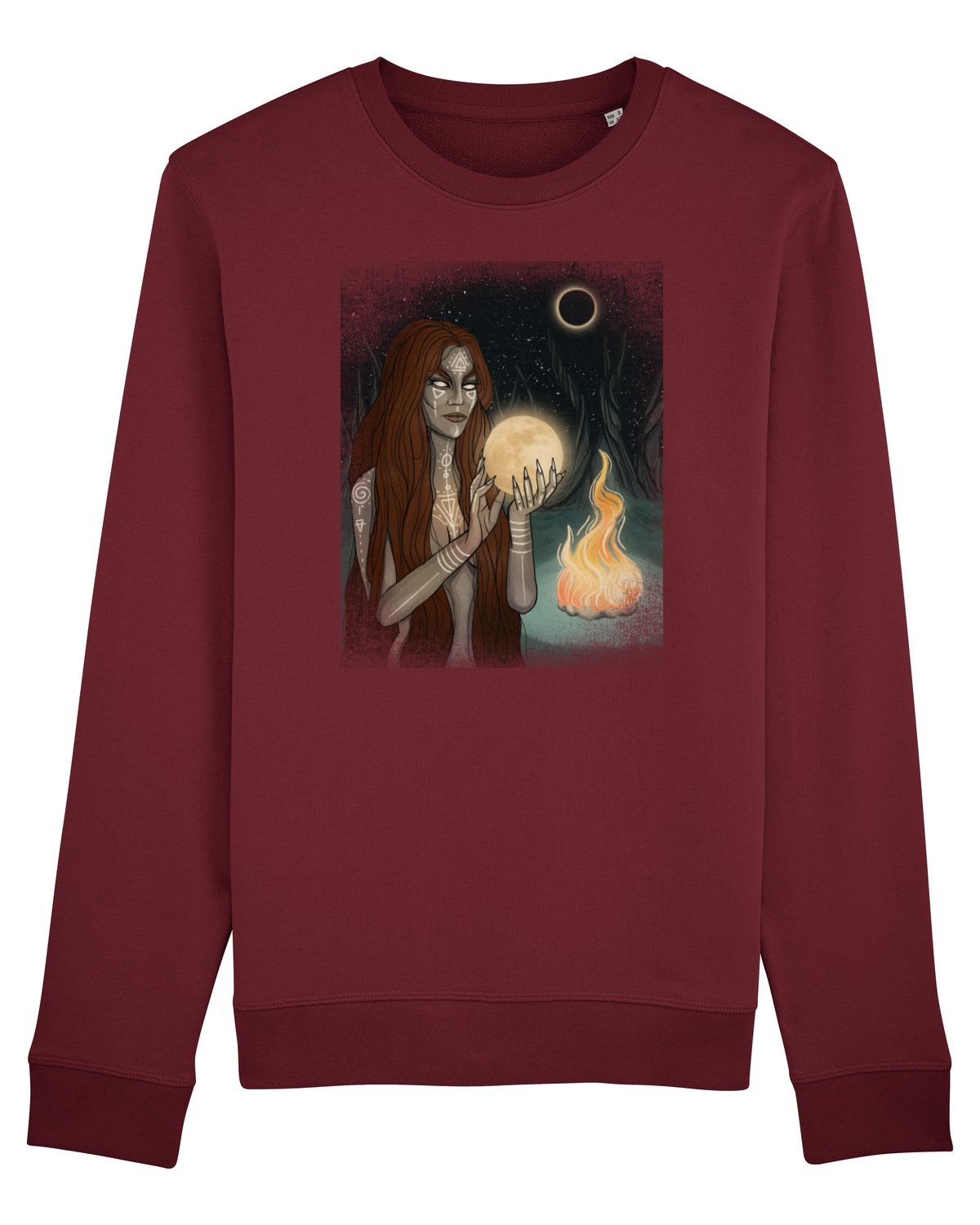 Bluză mânecă lungă Unisex Rise Burgundy
