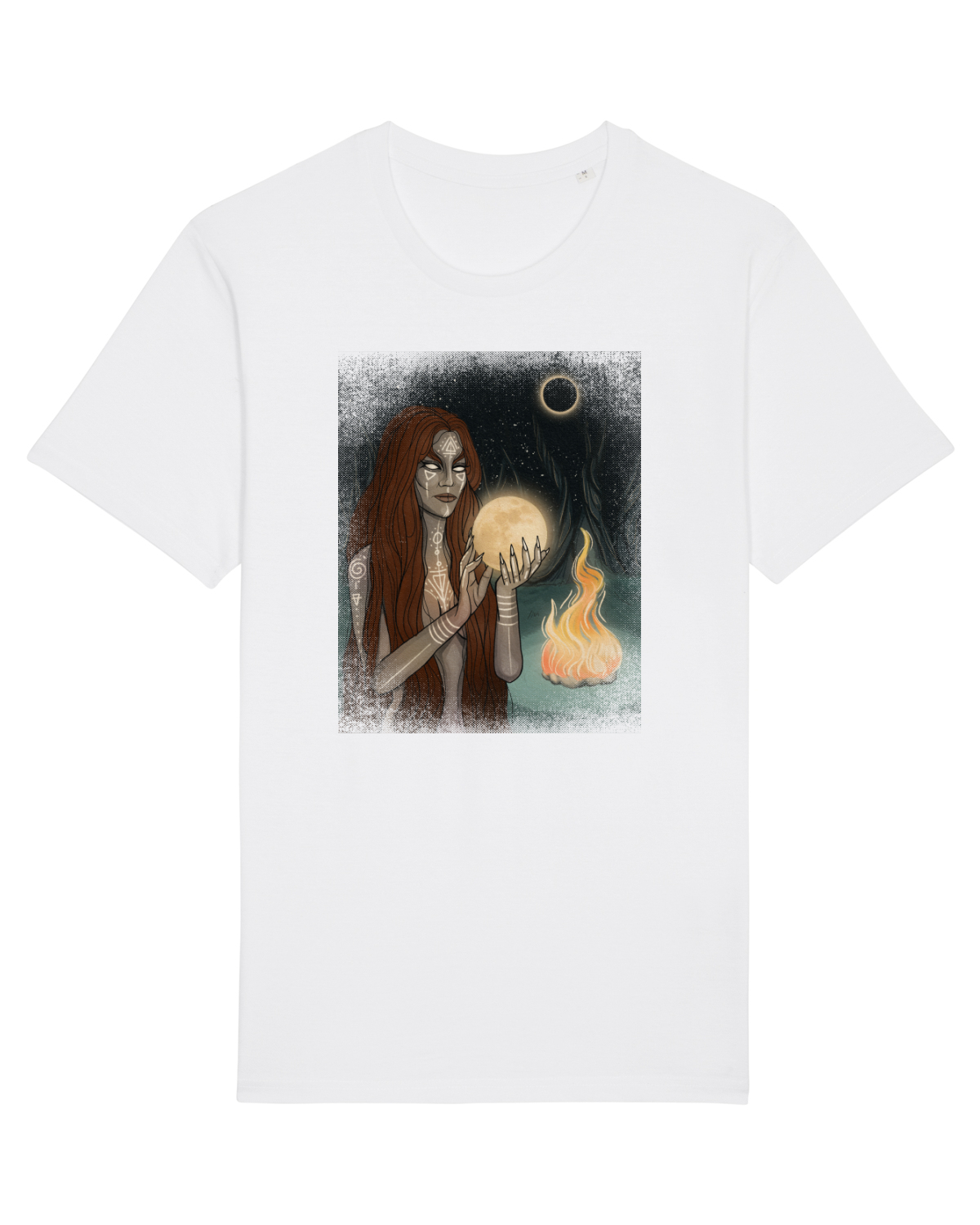 Tricou mânecă scurtă Unisex Rocker White