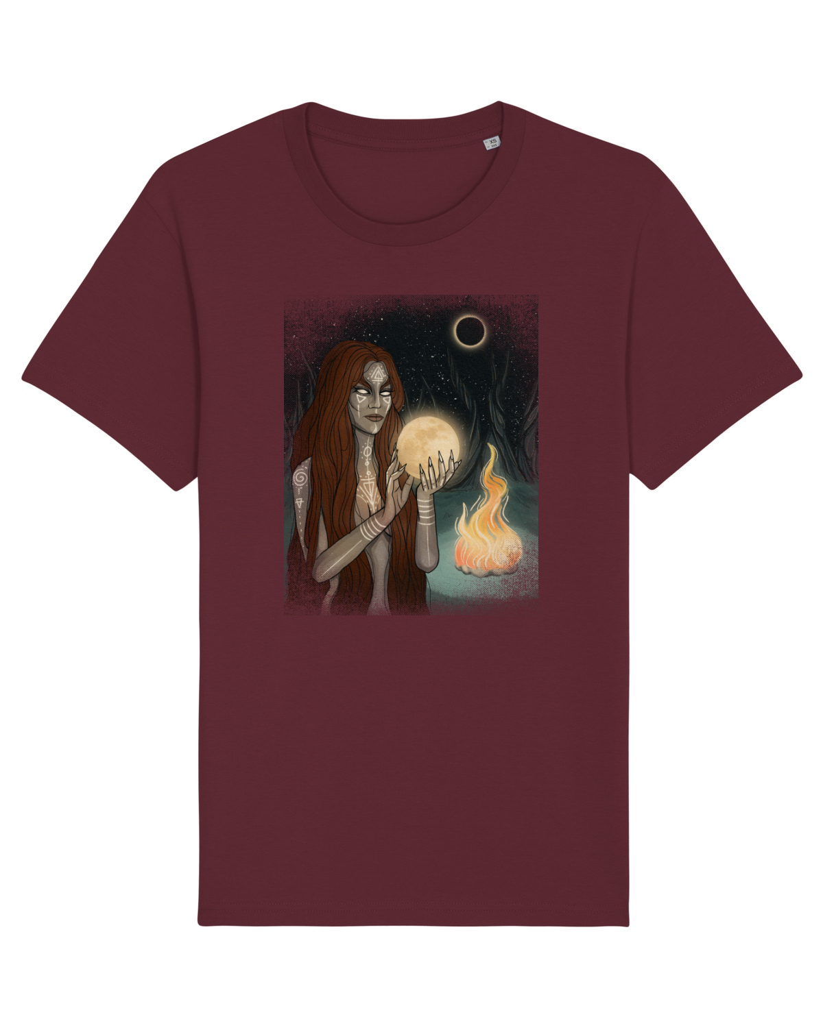 Tricou mânecă scurtă Unisex Rocker Burgundy