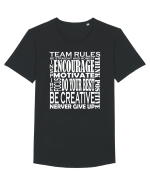 Team Rules Tricou mânecă scurtă guler larg Bărbat Skater