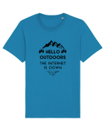 Hello Outdoors The Internet Is Down Tricou mânecă scurtă Unisex Rocker
