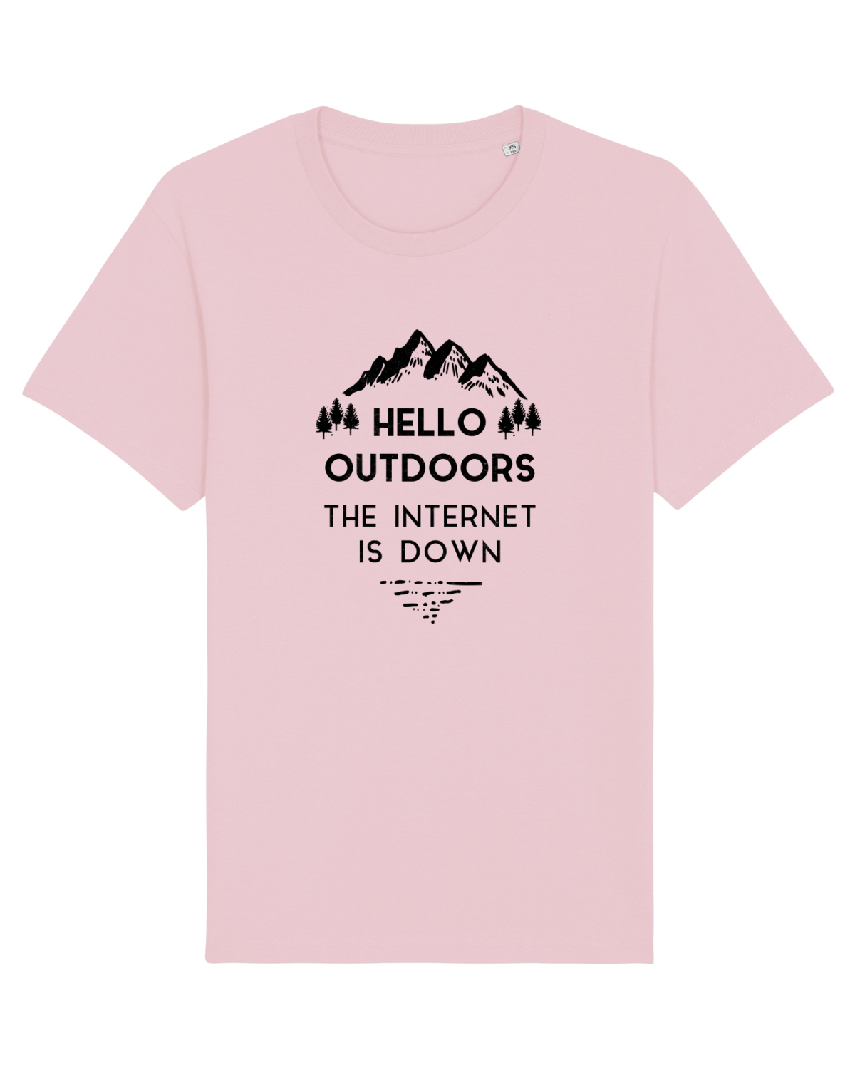 Tricou mânecă scurtă Unisex Rocker Cotton Pink