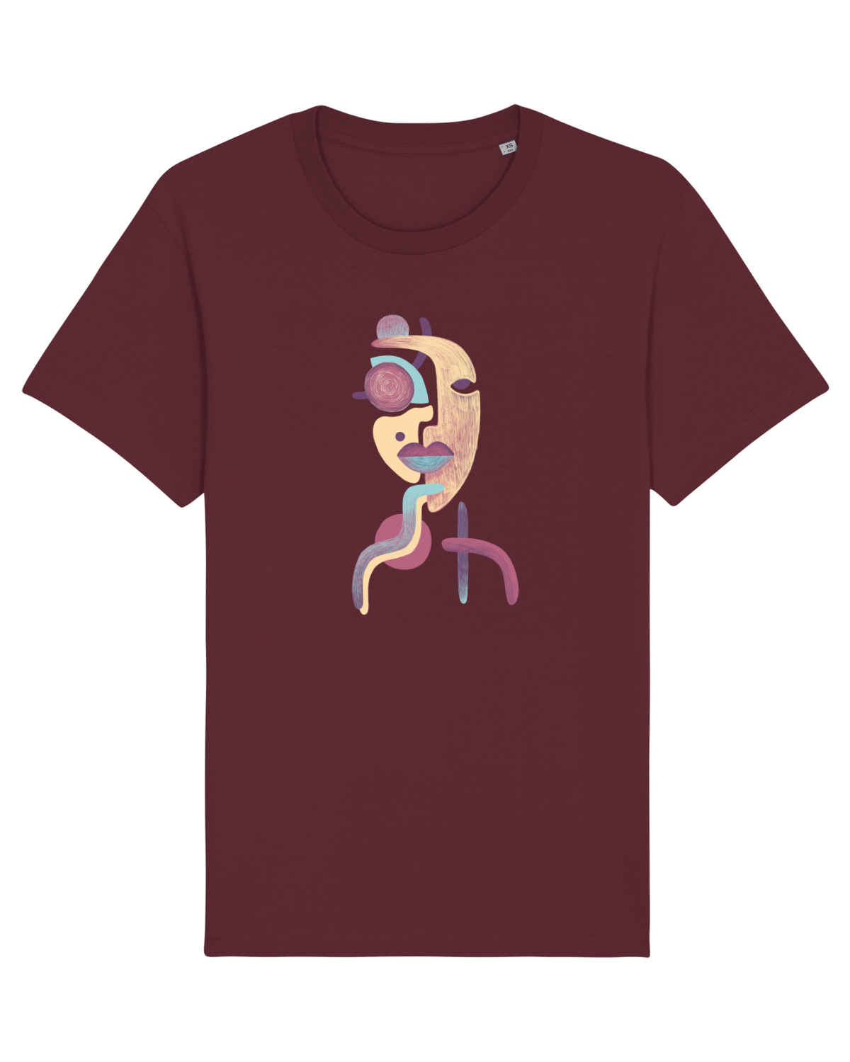 Tricou mânecă scurtă Unisex Rocker Burgundy