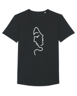 Același chip Tricou mânecă scurtă guler larg Bărbat Skater