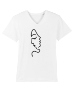 Același chip Tricou mânecă scurtă guler V Bărbat Presenter