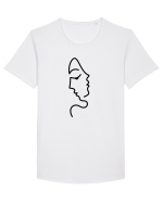 Același chip Tricou mânecă scurtă guler larg Bărbat Skater