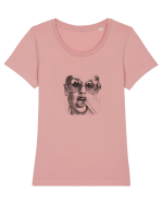 Sassy glasses Tricou mânecă scurtă guler larg fitted Damă Expresser