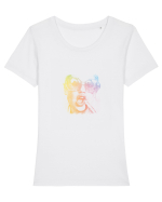 Sassy glasses - hipser mood Tricou mânecă scurtă guler larg fitted Damă Expresser
