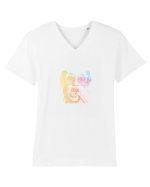 Sassy glasses - hipser mood Tricou mânecă scurtă guler V Bărbat Presenter