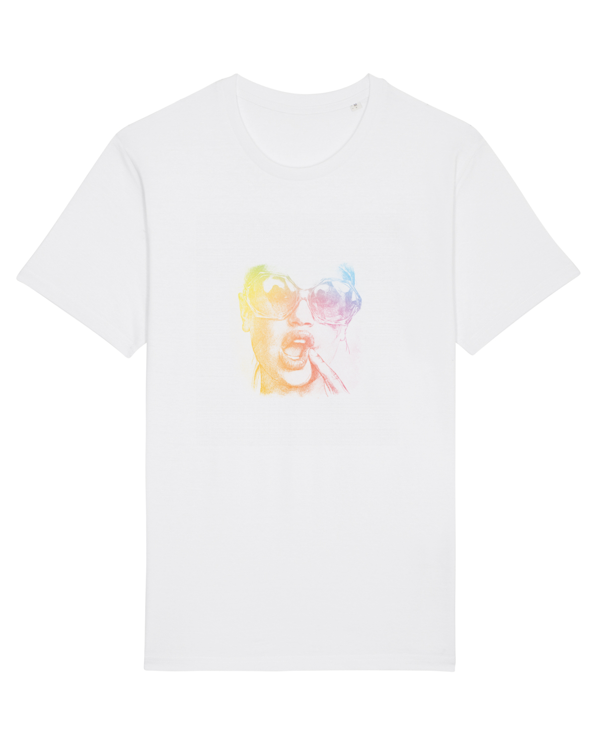 Tricou mânecă scurtă Unisex Rocker White