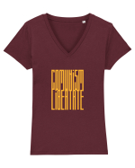 Comunism / Libertate Tricou mânecă scurtă guler V Damă Evoker