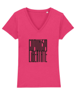 Comunism / Libertate Tricou mânecă scurtă guler V Damă Evoker