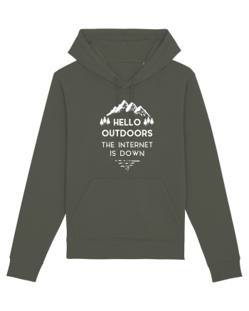 Hello Outdoors The Internet Is Down Khaki