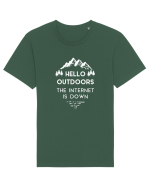 Hello Outdoors The Internet Is Down Tricou mânecă scurtă Unisex Rocker