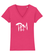 PLM Tricou mânecă scurtă guler V Damă Evoker