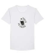 Țuică de prune Tricou mânecă scurtă guler larg Bărbat Skater