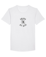 Death by God Tricou mânecă scurtă guler larg Bărbat Skater