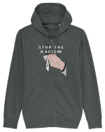 Stop the racism Hanorac cu fermoar Unisex Connector