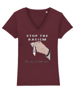 Stop the racism Tricou mânecă scurtă guler V Damă Evoker