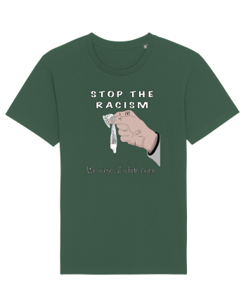 Stop the racism Bottle Green
