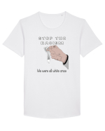 Stop the racism Tricou mânecă scurtă guler larg Bărbat Skater