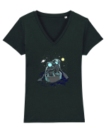 Sailing Across The Galaxy Tricou mânecă scurtă guler V Damă Evoker