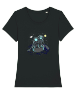 Sailing Across The Galaxy Tricou mânecă scurtă guler larg fitted Damă Expresser