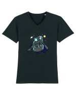Sailing Across The Galaxy Tricou mânecă scurtă guler V Bărbat Presenter