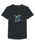 Sailing Across The Galaxy Tricou mânecă scurtă guler larg Bărbat Skater