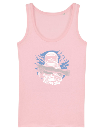 Skull Face Astronaut Fishing Cotton Pink