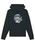 Skull Face Astronaut Fishing Hanorac Unisex Drummer